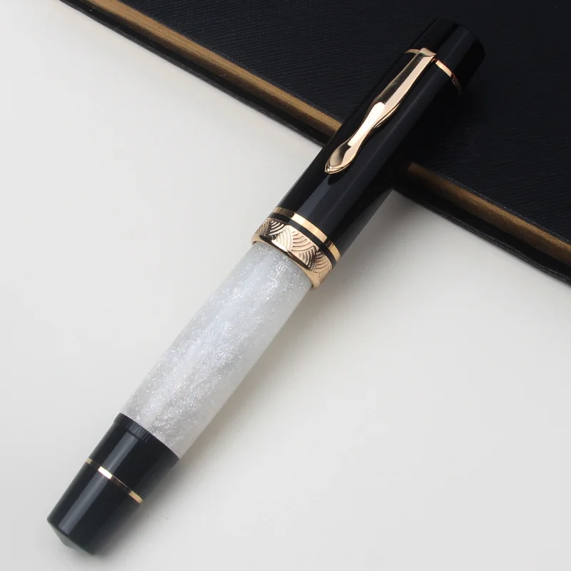 

MAJOHN P139 High Quality Fountain Pen Solid Copper Piston Resin Barrel Size 6 35 Nib EF F M Calligraphy Enthusiast Collectible