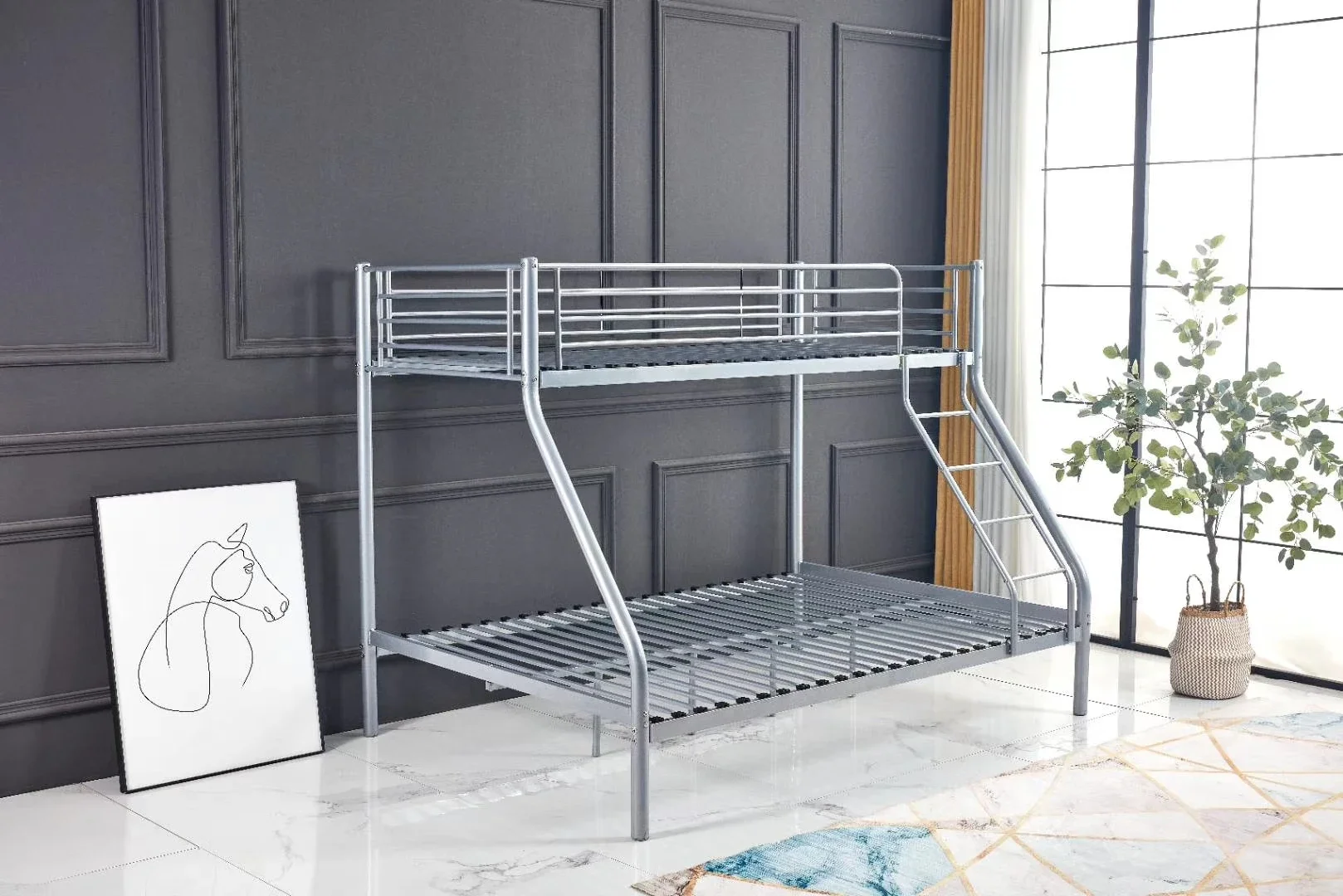 Super Quality Manufacturers Hostel Dormitory Boarding School Metal Frames Loft Bunk Bed For 3 People Children