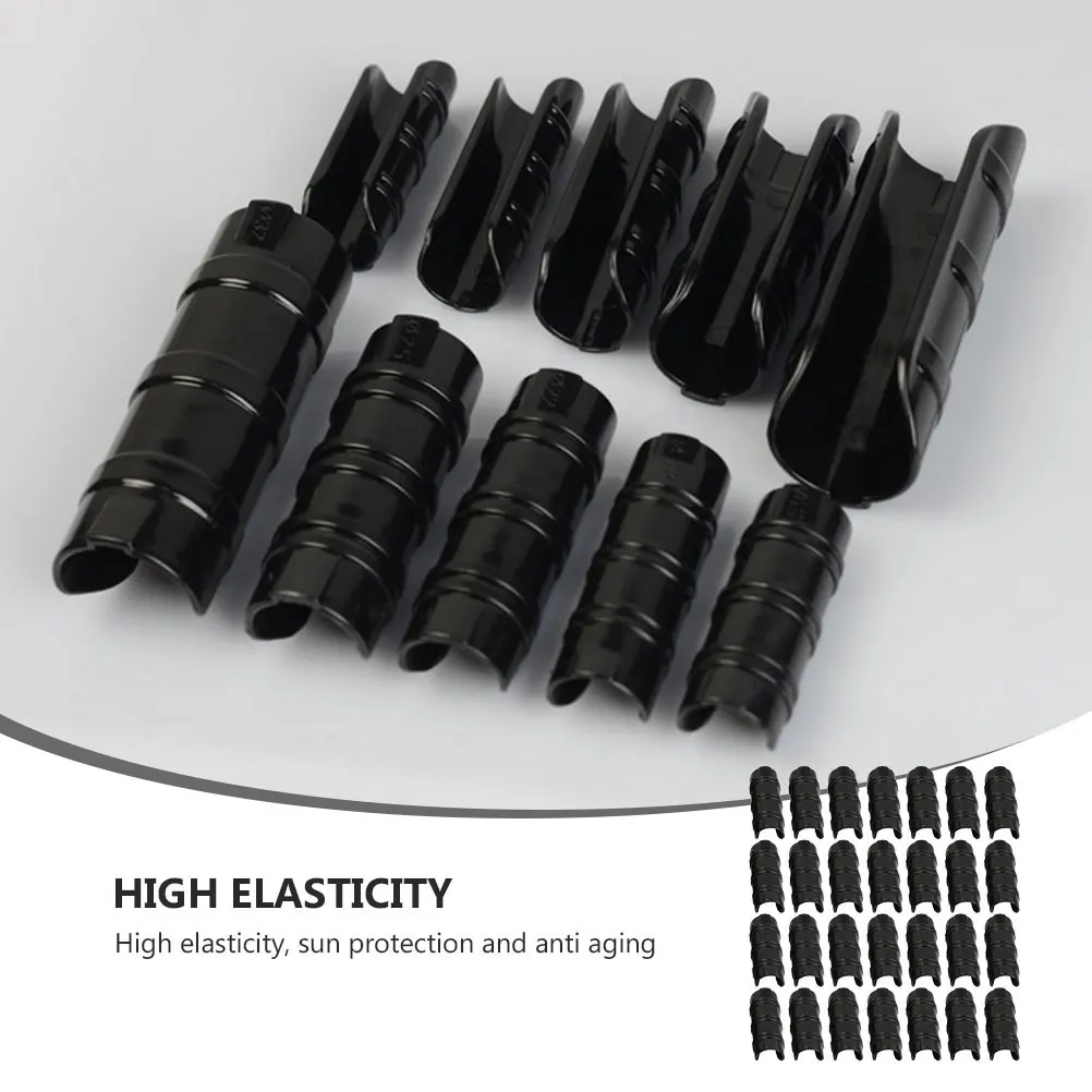 

30pcs PC Alloy Greenhouse Accessories Durable Pipe Clamps Netting Clips Compatible 20mm Pipes Gardening Supplies