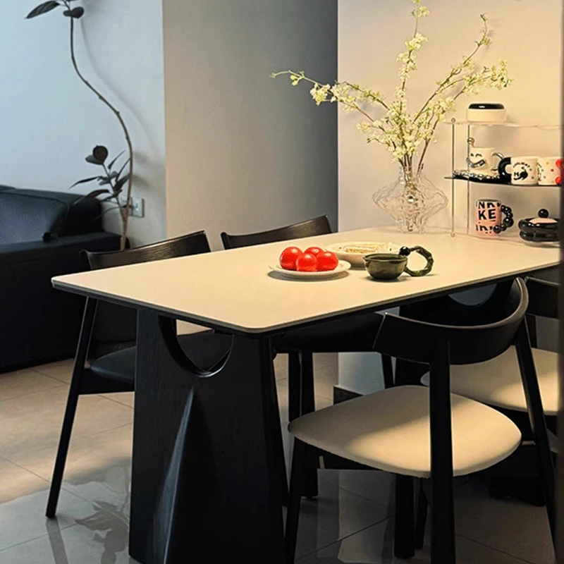 &*Z Storage Modern Dining Table Nordic Style Italian Minimalist Dining Tables Elegant Luxury Schreibtisch Living Room Furniture