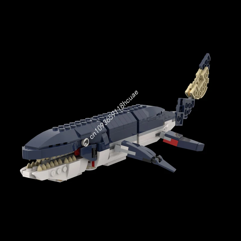 

283pcs MOC Mosasaurus 2 to 1 Building Blocks Christmas Gift Family Friendly DIY Designed for Creative Playtime