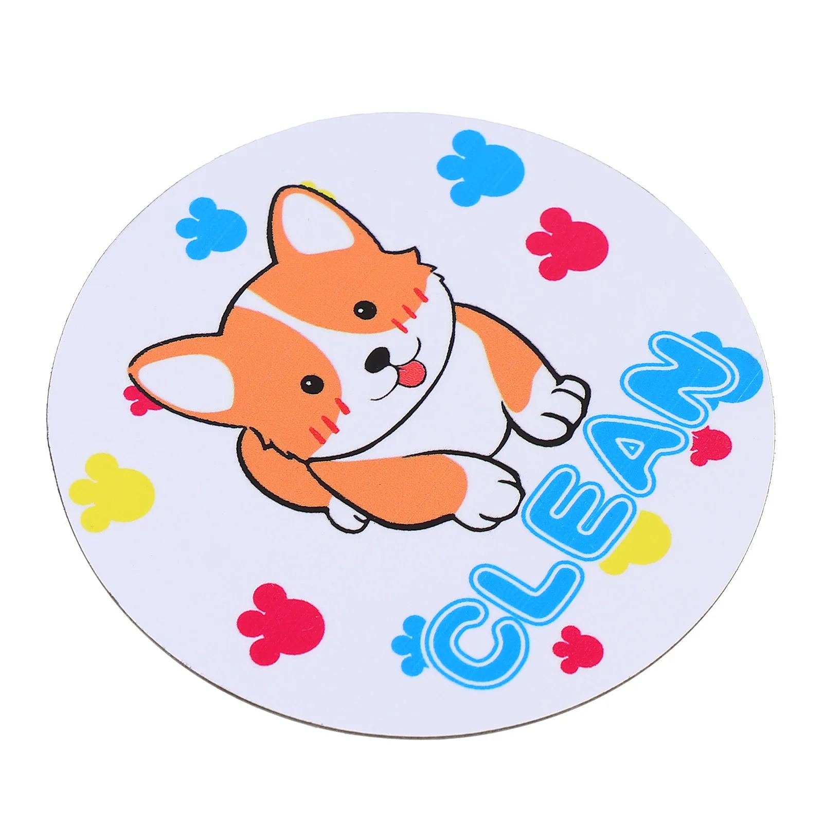 Magnetic Clean Dirty Dishwasher Sign Flip Indicator with Cartoon Pattern Hold for Kitchen Laundry Washer Dryer Double