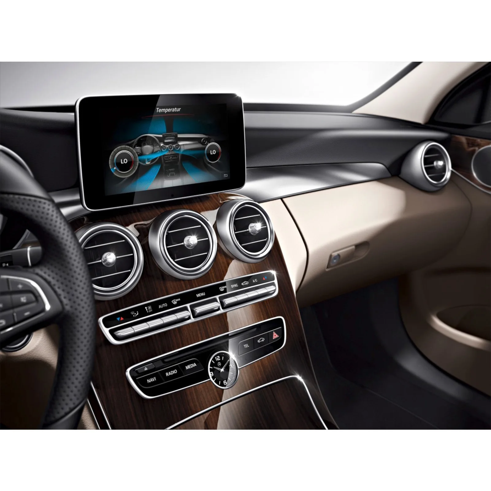 

Накладка на центральную консоль для Mercedes-Benz C-класса W205 2015+ (замена)