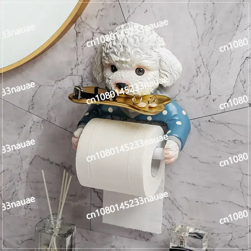 

Cartoon Toilet Paper Holder Rack Waterproof Wall-Mounted Toilet Tissue Box Roll Paper Storage Box Bathroom Hardware