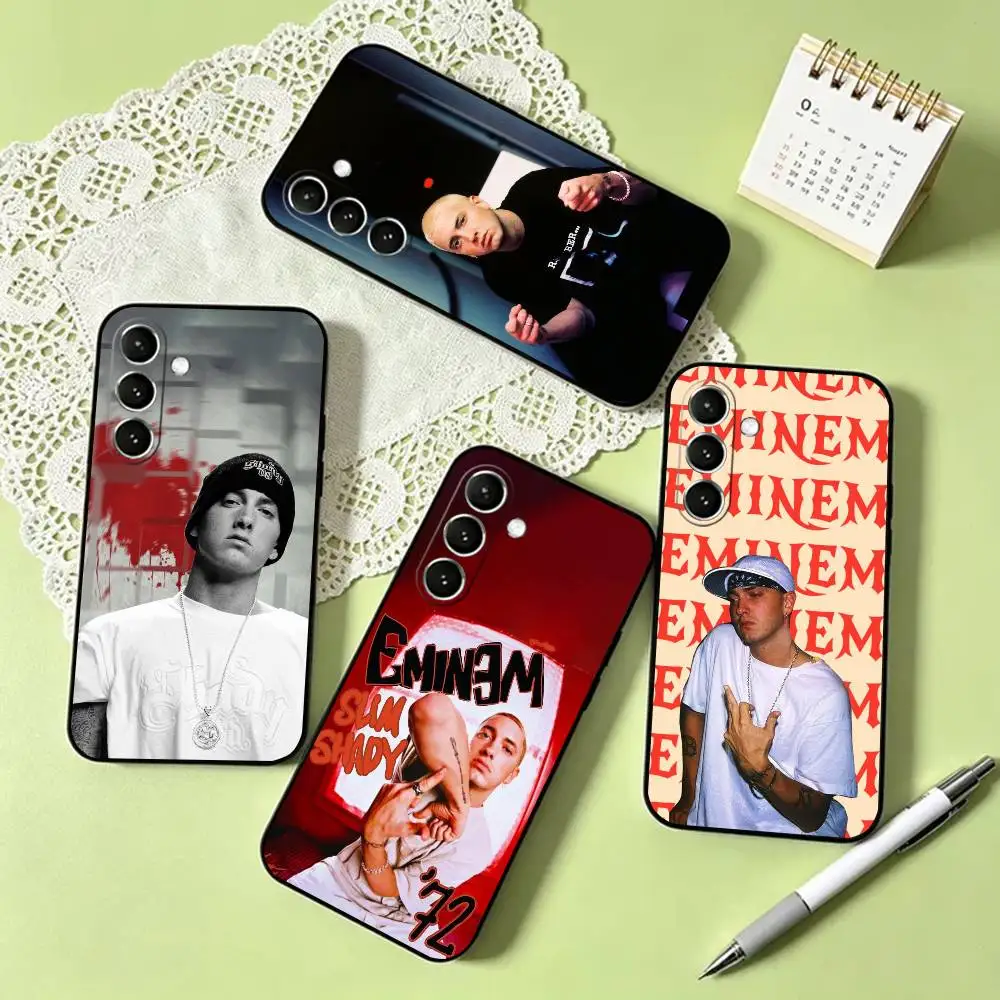 GOAT Rapper e-Eminem Phone Case For Samsung Galaxy A73,A72,A71,A70,A53,A52,A51,Soft Silicone Black Cover