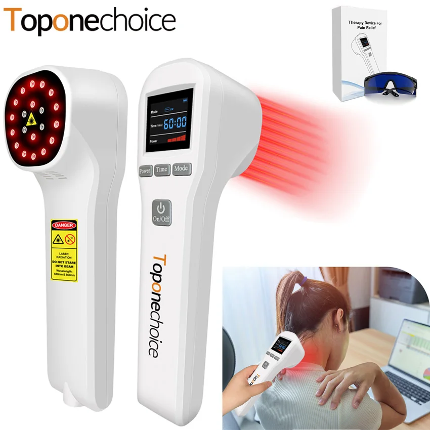 

650nm+808nm 20 Diodes Cold Laser Physical Therapy for Cervical Spondylosis Pain Near Infrared Light Therapy for Sports Injuries