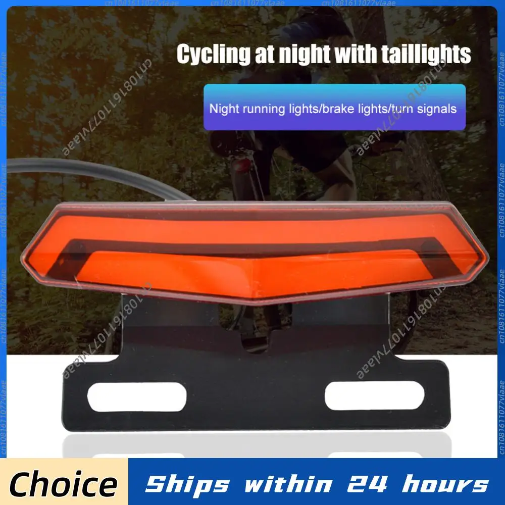 

LED Electric Bicycle Lights Energy Saving Ebike Turn Functional Tail Light Easy Installation for 36V 48V Electric Bike