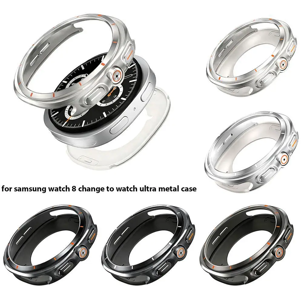 �y�Z�[�����zSamsung Galaxy Watch 8 Ultra 40/44mm�p���^���P�[�X�ASamsung Galaxy Watch 8 Ultra�p�E�H�b�`�v���e�N�^�[�A�V���o�[�`�^���u���b�N