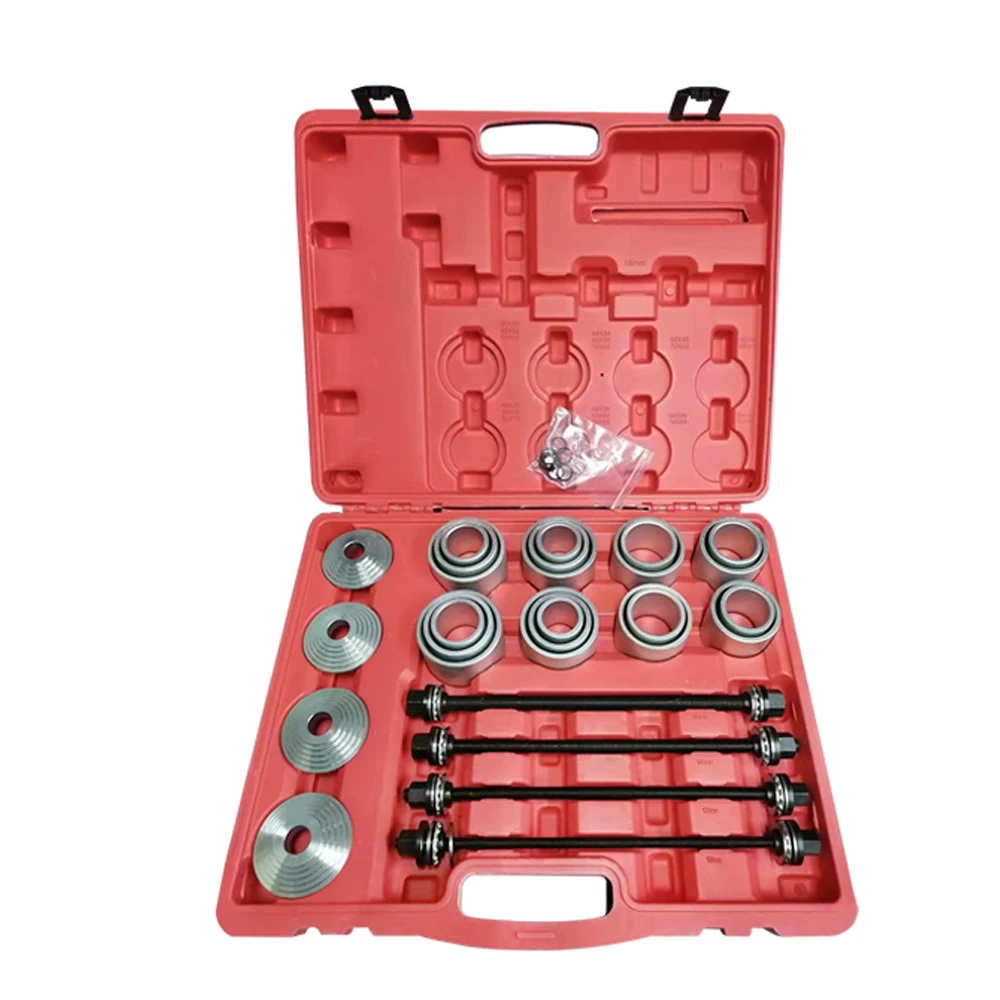 28-Piece Universal Installation and Removal Tool Set for Automotive Lower Arm Rubber Sleeves