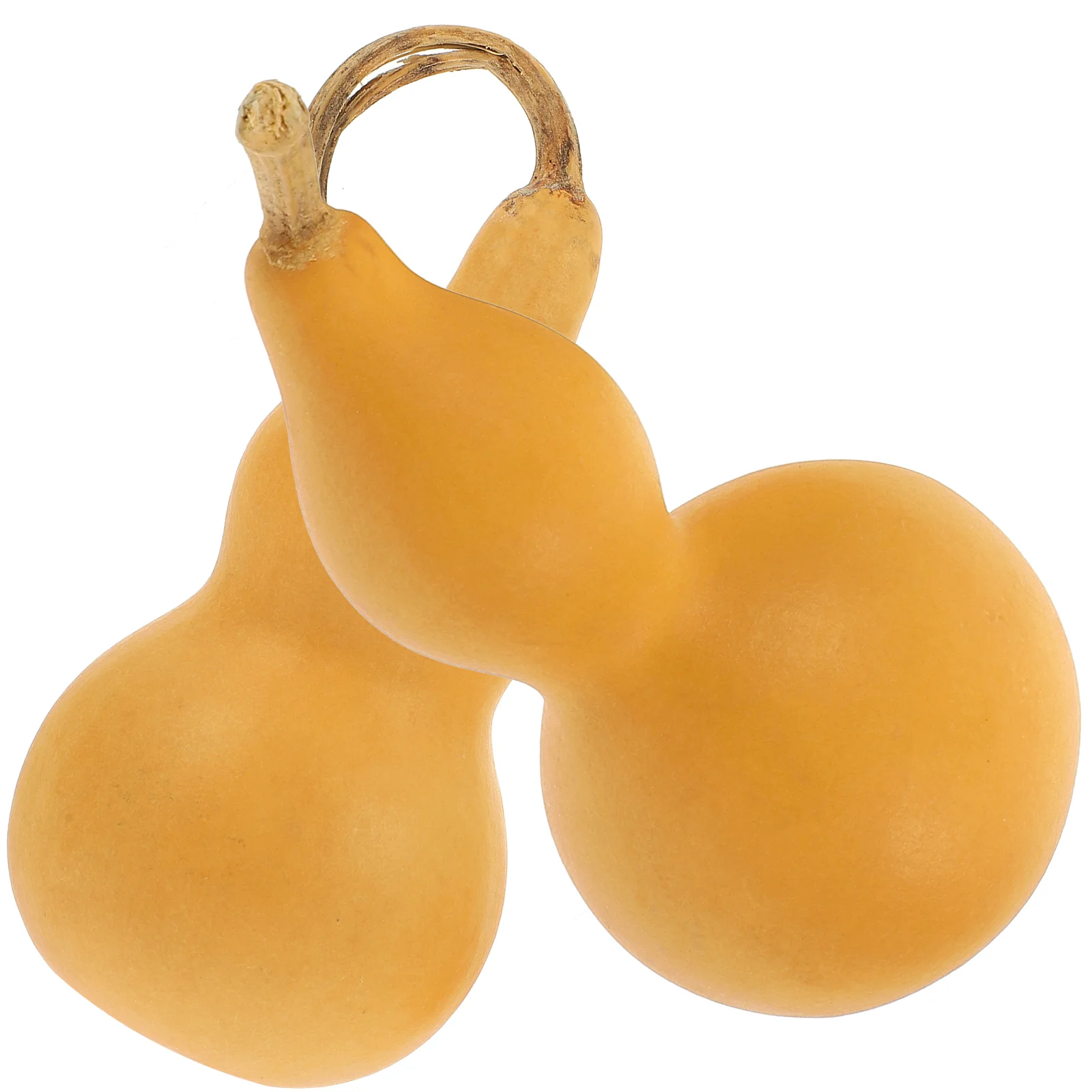 

2pcs Pressed Waist Gourd Natural Calabash Adornment Craft Decor Desktop Gourd Child Toy Premium Material Fine