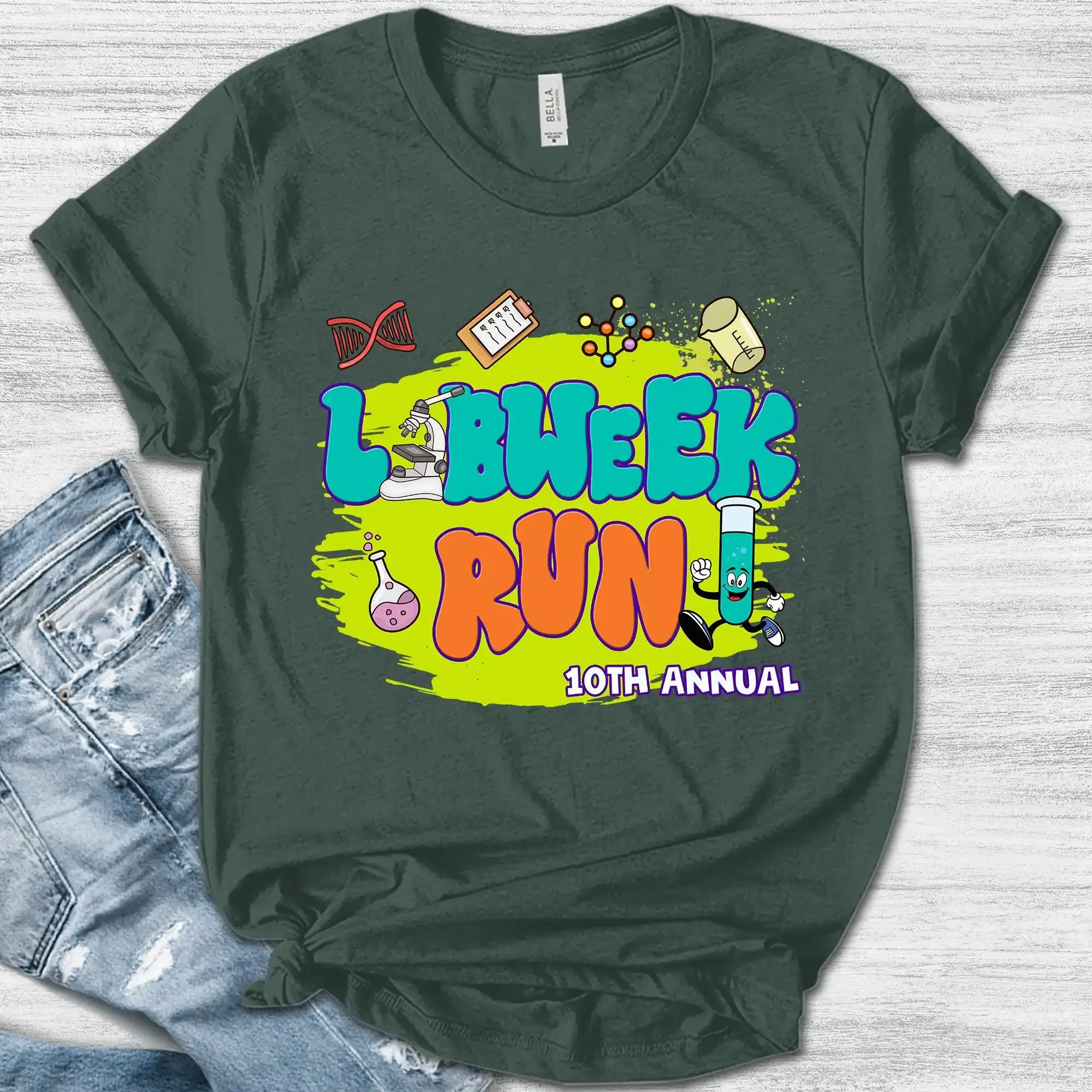 Lab Week 2025 shirt Medical Tech Assistant Barb Retro Run 10th Annual T OHO212