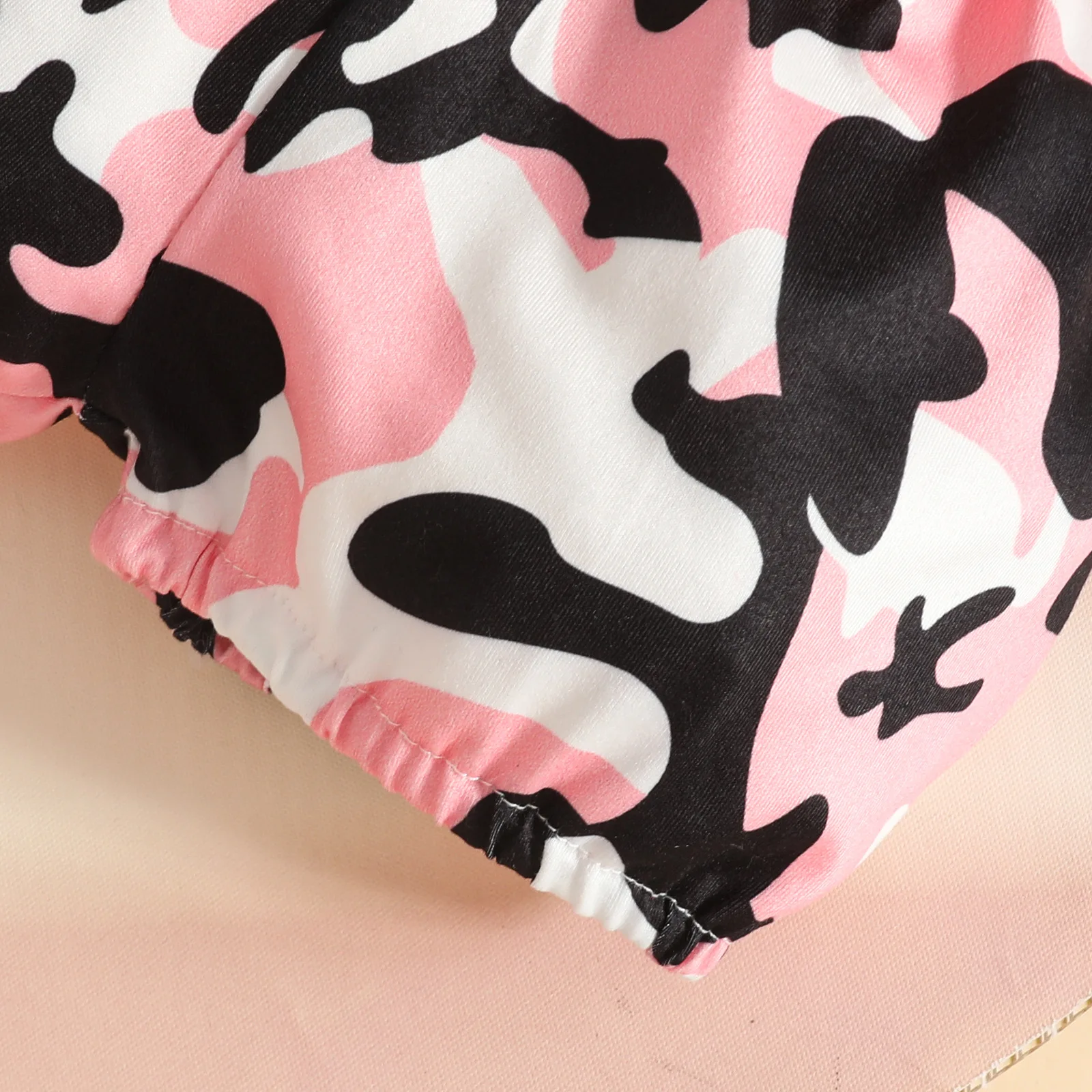 2026 الصيف طفلة القلب طباعة 3 قطعة مجموعة الوردي نيسيي عقال الزي ملابس الأطفال حديثي الولادة #4