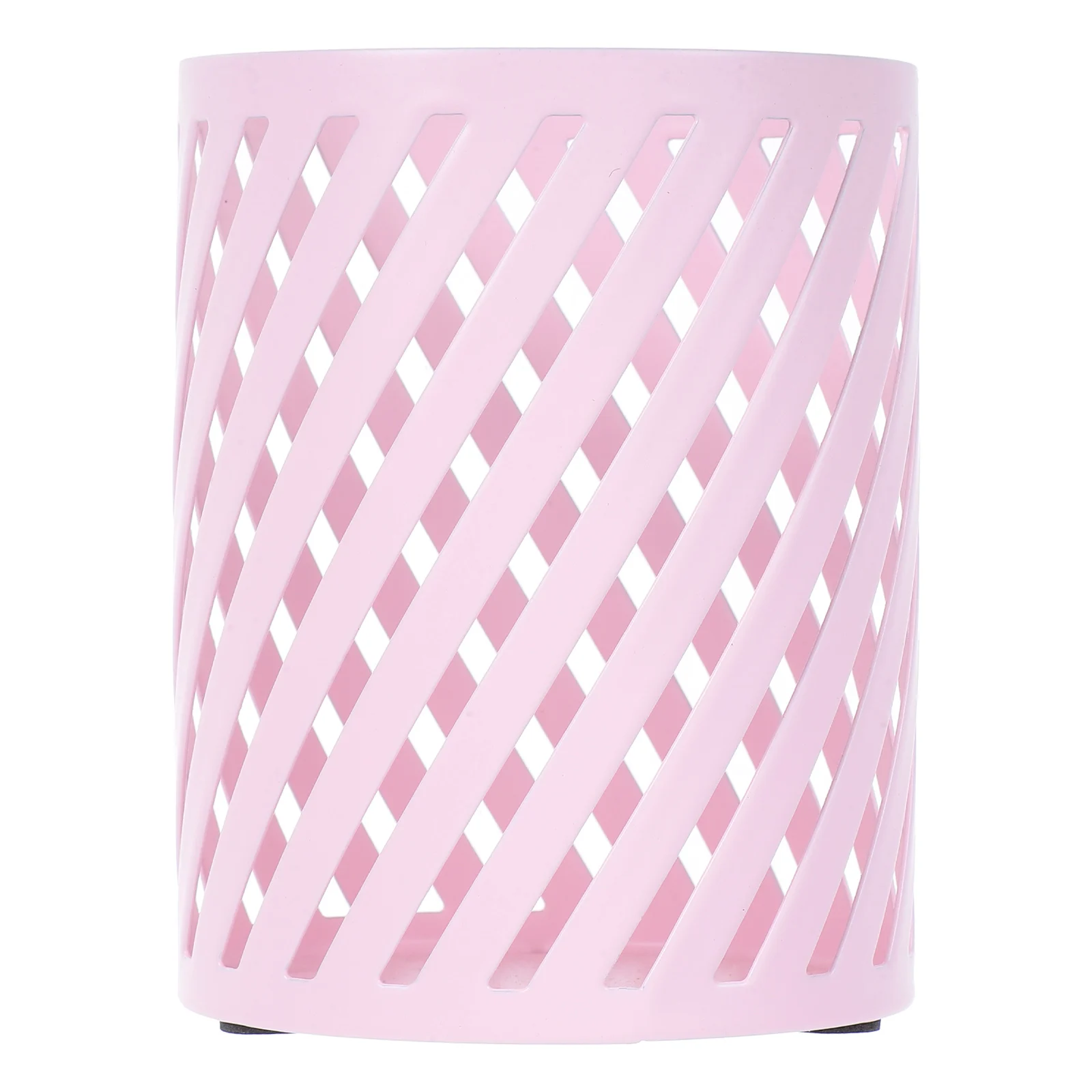 

Round Pen Container Cute Holder Mesh Makeup Brush Desk Supplies Organizer Iron Cup for