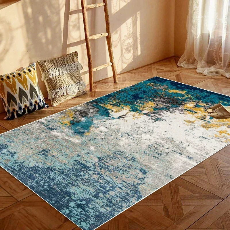 Modern Splash-ink Floor Mat for Living Room Abstract Home Rug Large Area Carpet Decoration Bedroom Luxury Antiskid Lounge Carpet