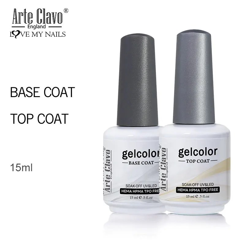 

E Clavo 15 мл УФ светодиодный набор гель-лаков для ногтей база Грунтовка лаки для ногтей Лаки Гель-лак для ногтей, праймер набор прозрачная; Нейл-арт лак набор