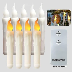 Halloween LED Floating Candles Magic Wand Remote Hanging Operated  Battery Floating Candles Warm Light Decoration