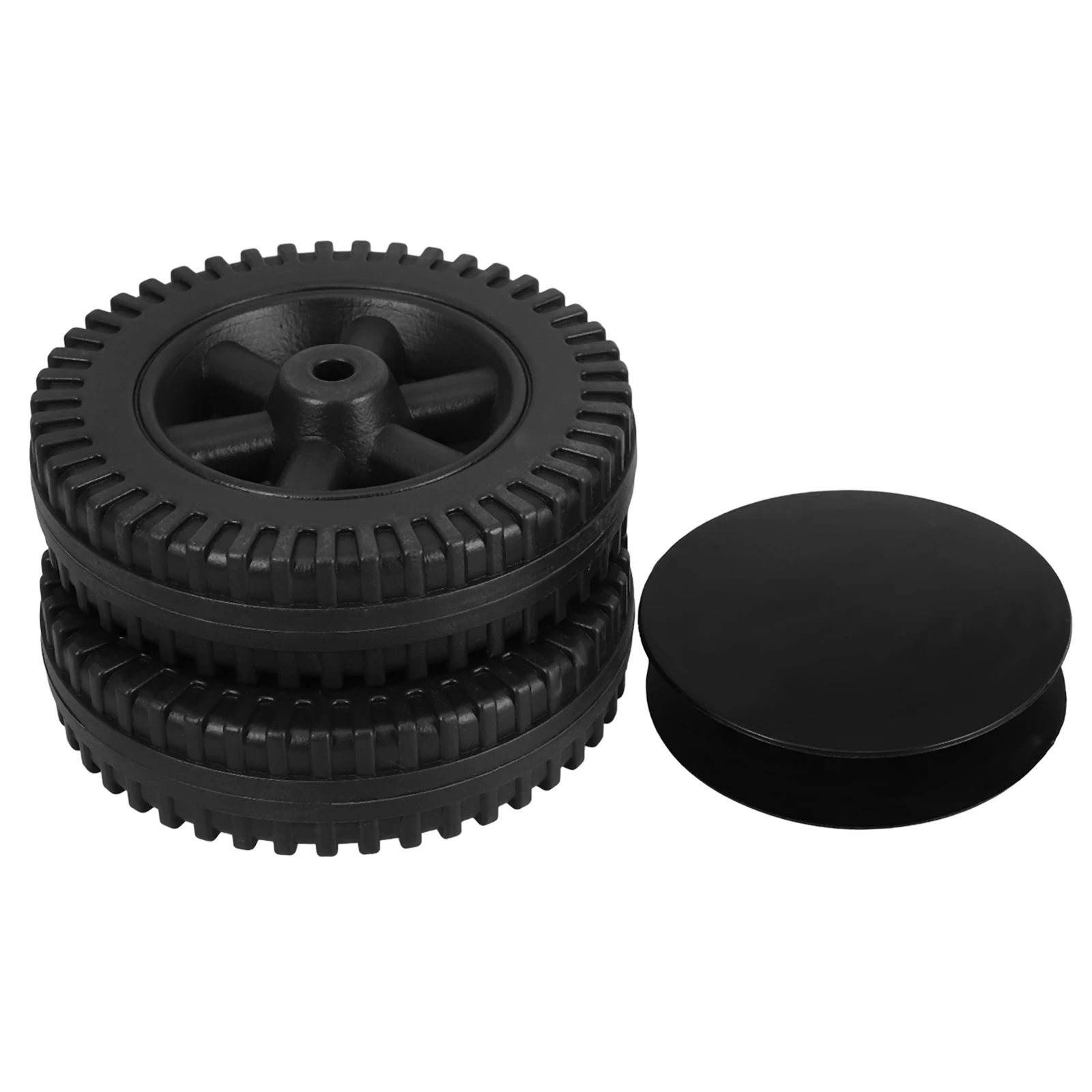 

2 Pcs Directional Casters Wheels for Grill Cart Appliance 6 Inch Heavy Duty Construction Easy Assembly Versatile