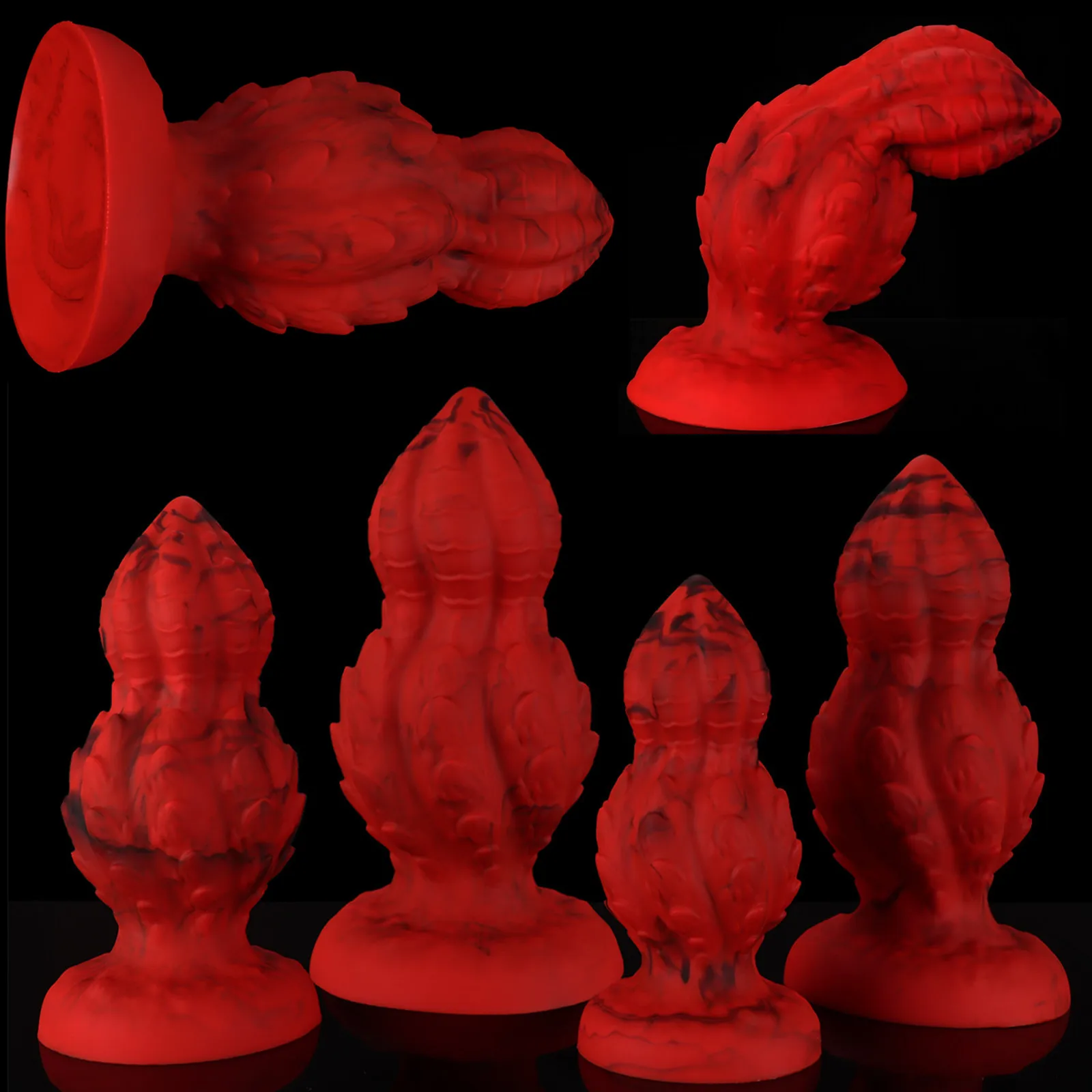 New Big Beads Anal Plug Soft Silicone Huge Butt Plug Dilator Anal Massage Spiral Anal Toys Masturbation Sex Toy For Women Men18