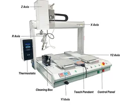 PCB Plug-in Wire Tinting And Other Double-Y Automatic Soldering Machines, Soldering Robots Do Not Require Soldering Experience