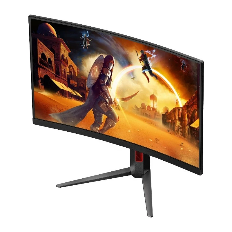 Monitor 27 polegadas 300Hz para jogos FastVA curvo com levantamento e rotação da tela do computador