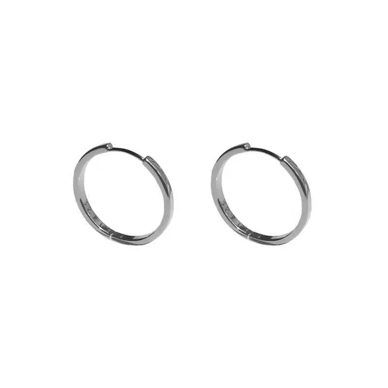 New Classic Stainless Steel Hoop Earrings For Women Fashion Korean y2k Jewelry Temperament Girl\'s Daily Wear Earrings Brincos