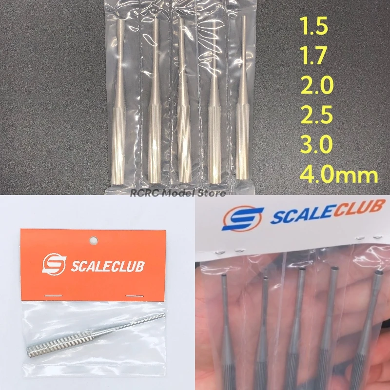 Stainless Steel Hexagonal Socket Set 1.5/1.7/2.0/2.5/3.0/4.0mm Hex Allen Socket Wrench For Tamiya LESU For Scania Volvo Parts