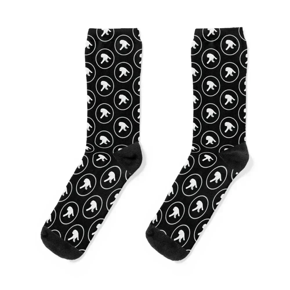 Aphex Twin - Two legged cat flat design. Socks hip hop warm winter cartoon japanese fashion Boy Socks Women's