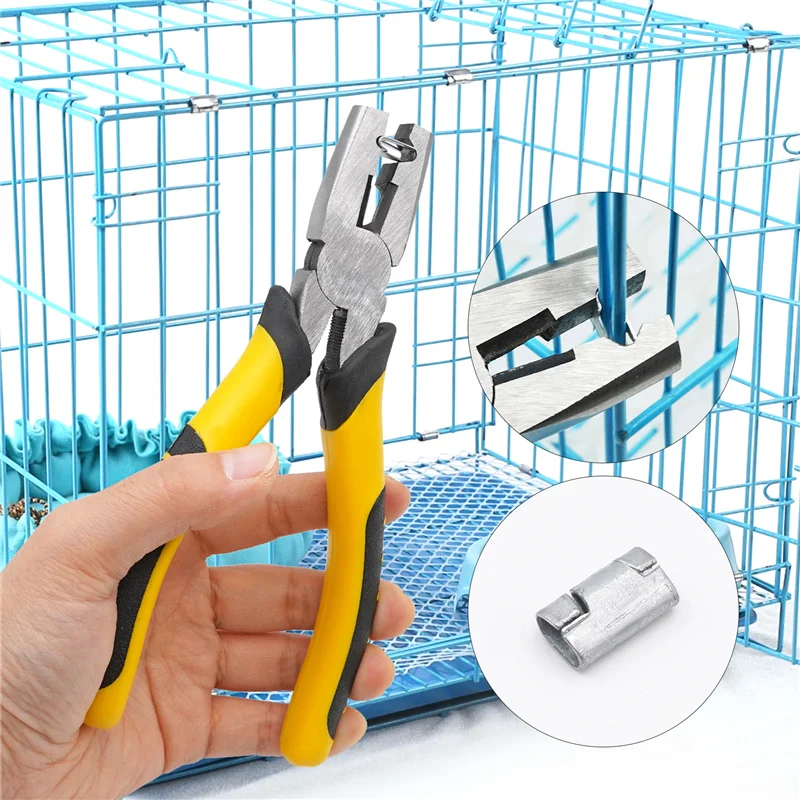 Poultry Livestock Cage Installation Pliers Chicken Quail Bird Rabbit Pet Cage Installation Fastening Clamps Accessories Supplies