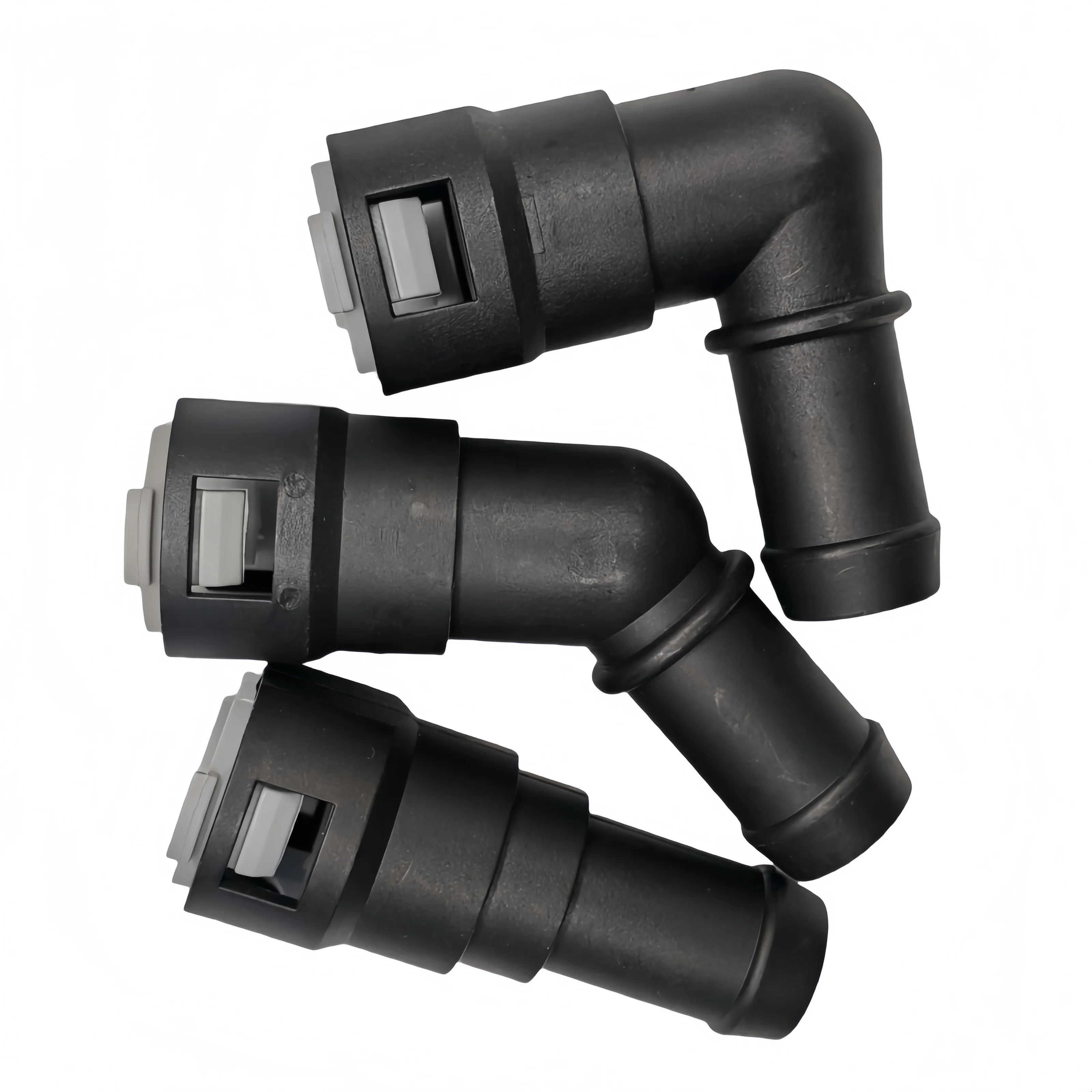 18.9 19mm fuel line quick connector plastic female fitting joint with big size straight 180 90 135 degree with double lock 1pcs