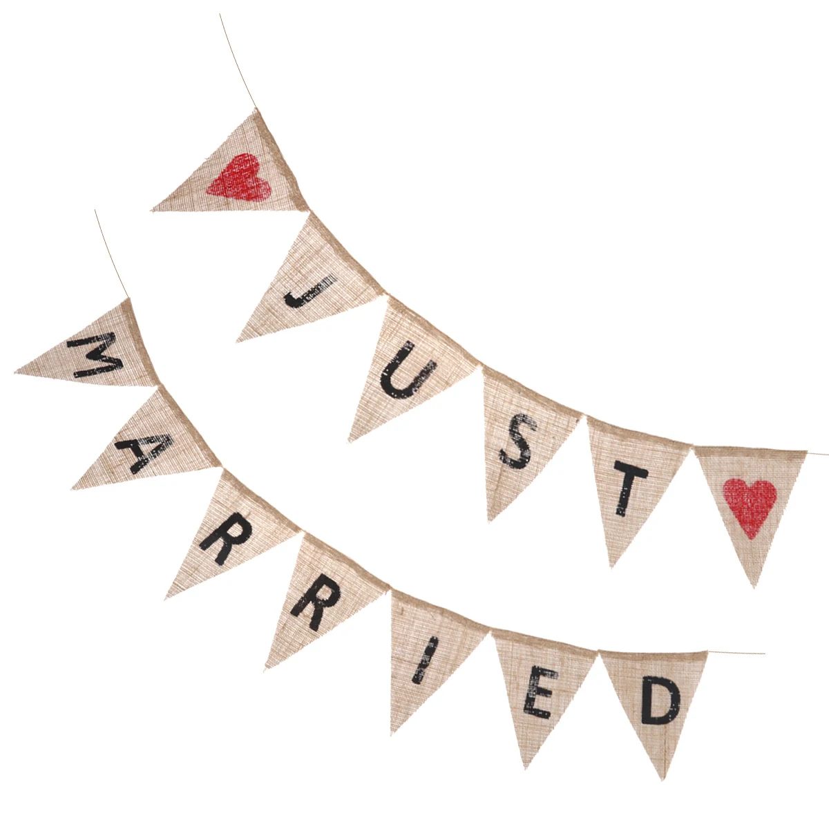 

Wedding Bunting Banner Triangle Flags Party Photo Prop Burlap Swallowtail Linen Decor Indoor Outdoor Edges Celebrate