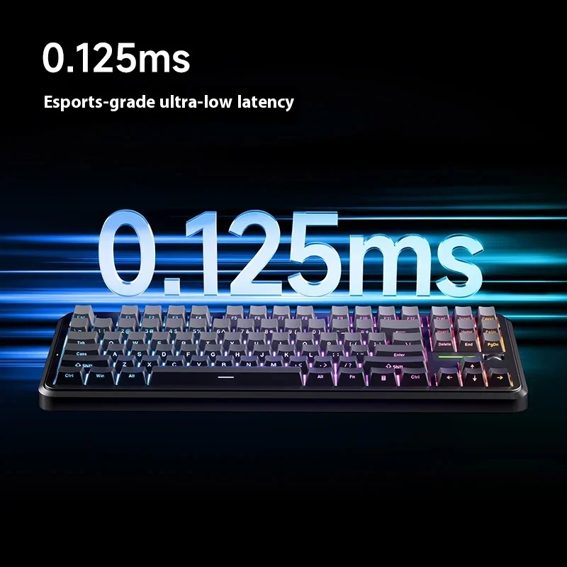 MCHOSE K87S Keyboard Mekanis Sakelar Magnetik Esports Hot Swap Semi-aluminium RGB Sensor Hall Keyboard Gaming