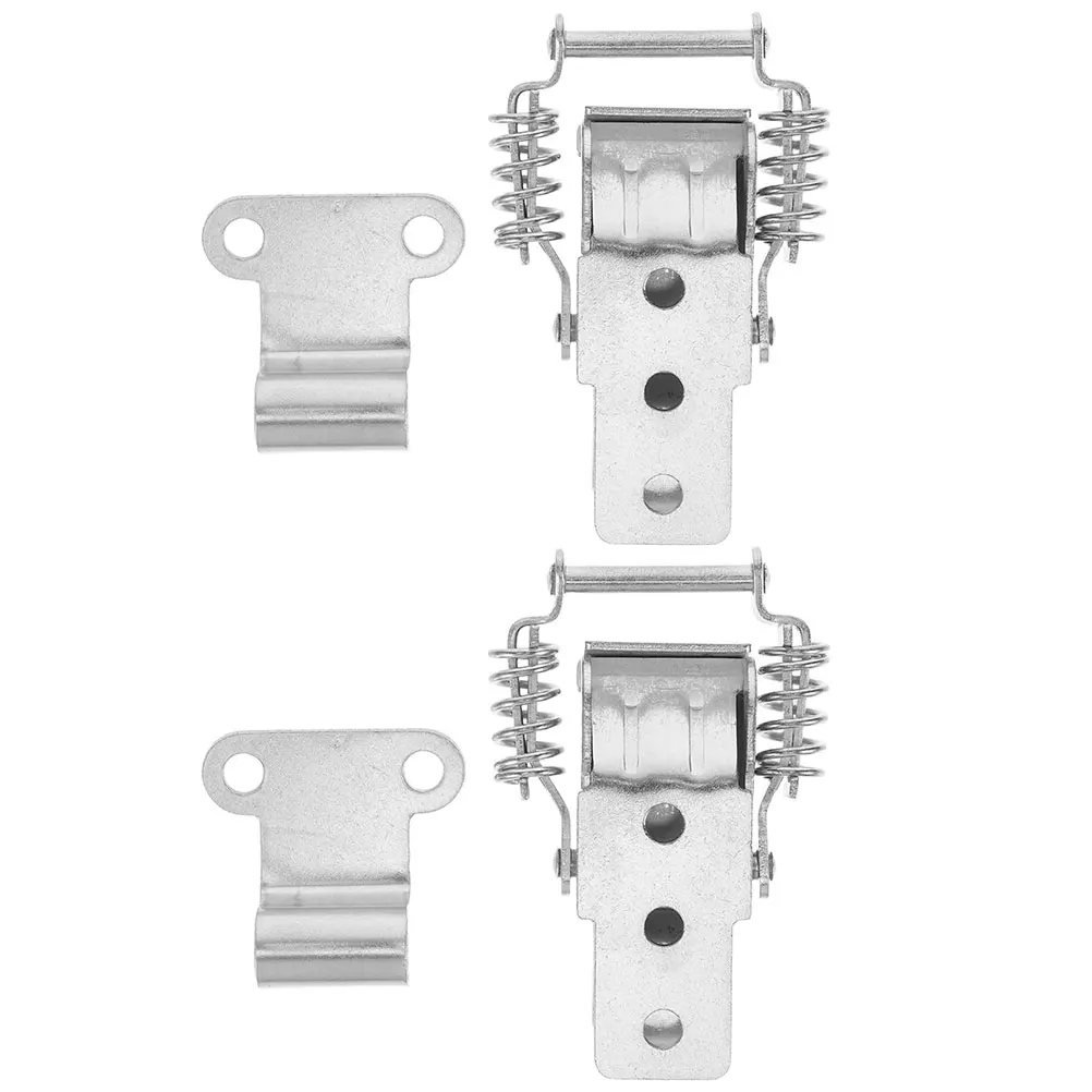 

4pcs Spring Loaded Toggle Latch Stainless Steel Catch Hasp Metal Trunk Clamp For Cabinet Wood Case Tool Box Chest Fixing Latch