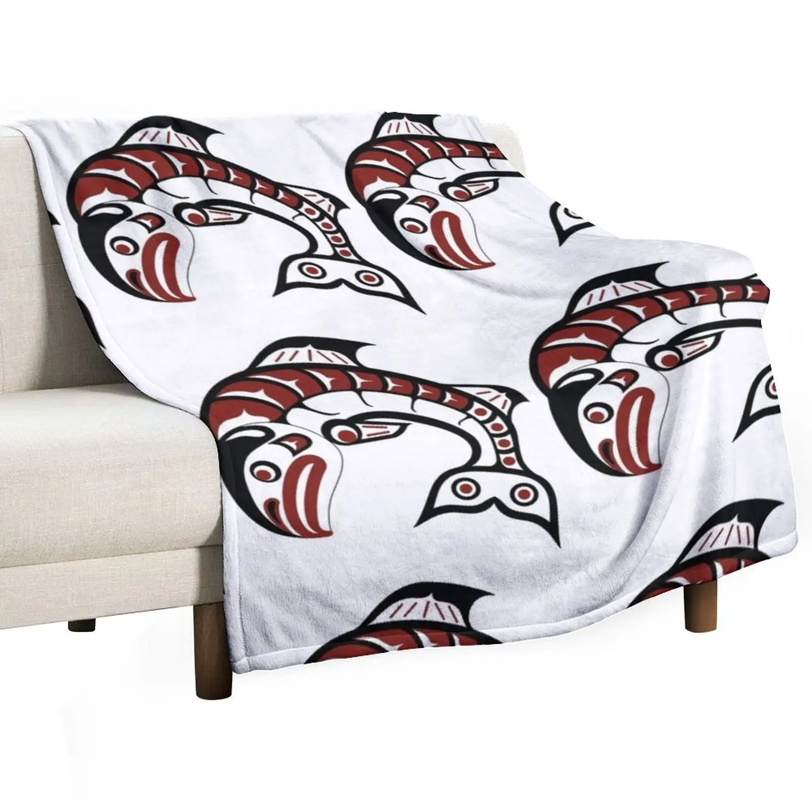 

Salmon Throw Blanket Moving Furrys Blankets