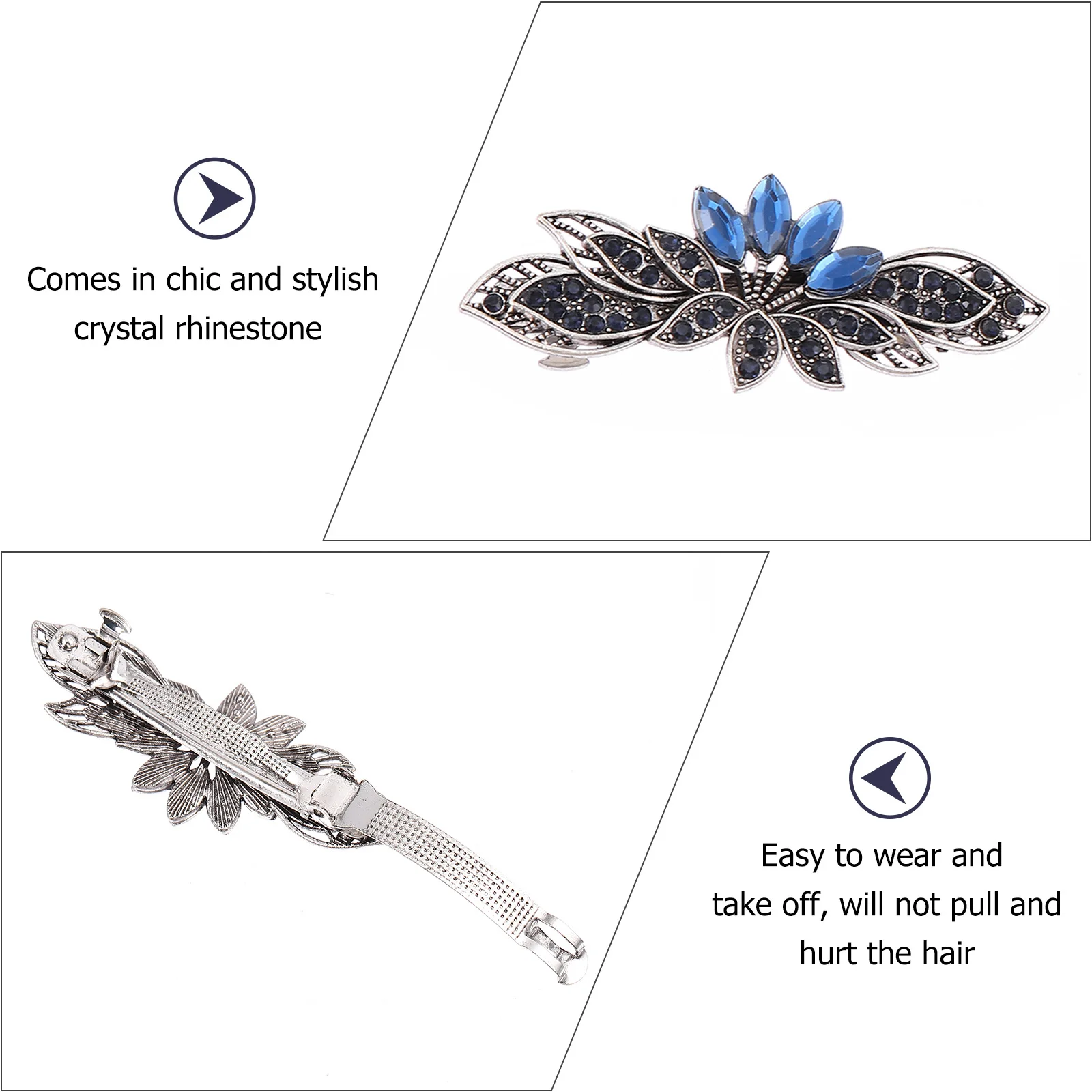 

5 шт., заколка для волос со стразами и водопадом, французская заколка, весенний автоматический головной убор для женщин, аксессуар для волос для свадебной вечеринки