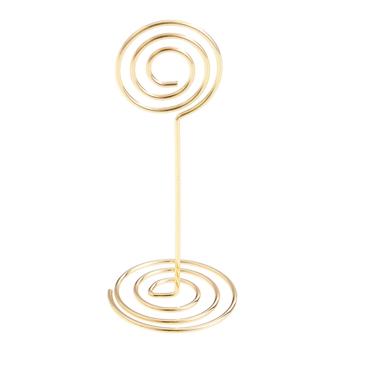 12 Pcs Table Place Card Holders Plaque Picture Top Menu Clips Paper Metal Photo Folder