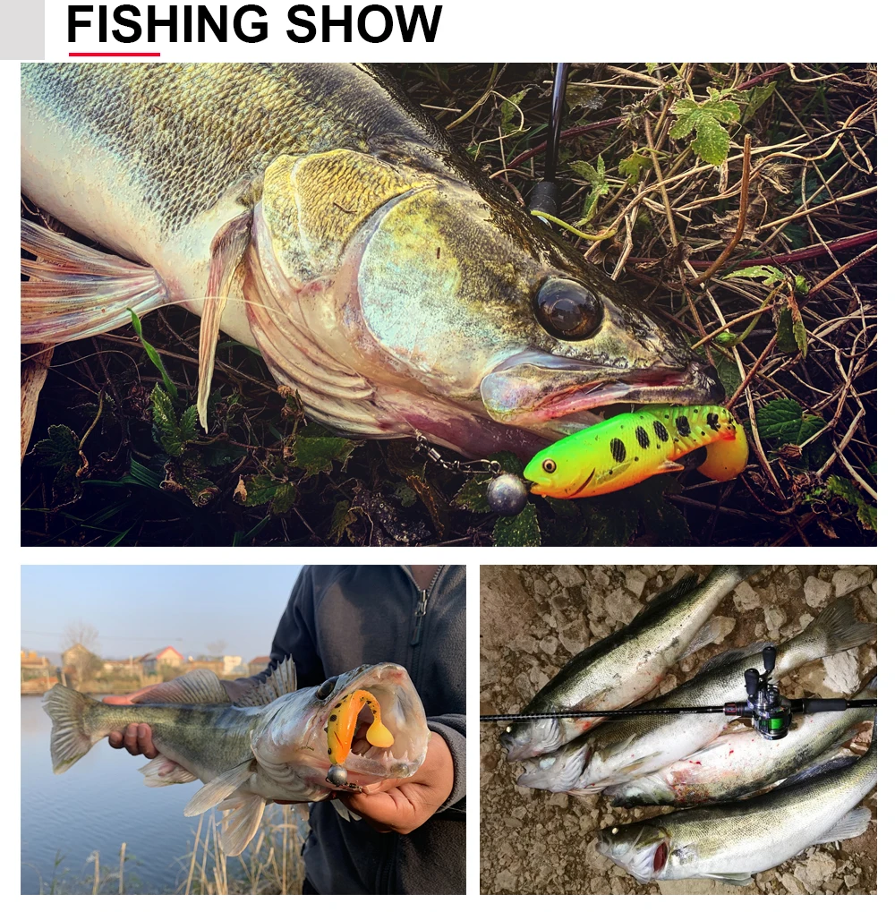 Spinpoler Predator Weicher Angelköder Swimbait Paddle Tail Silikon Cannibal Künstlicher Köder Offener Mund Jig Head Bass Sea Wobbler – Detail 7