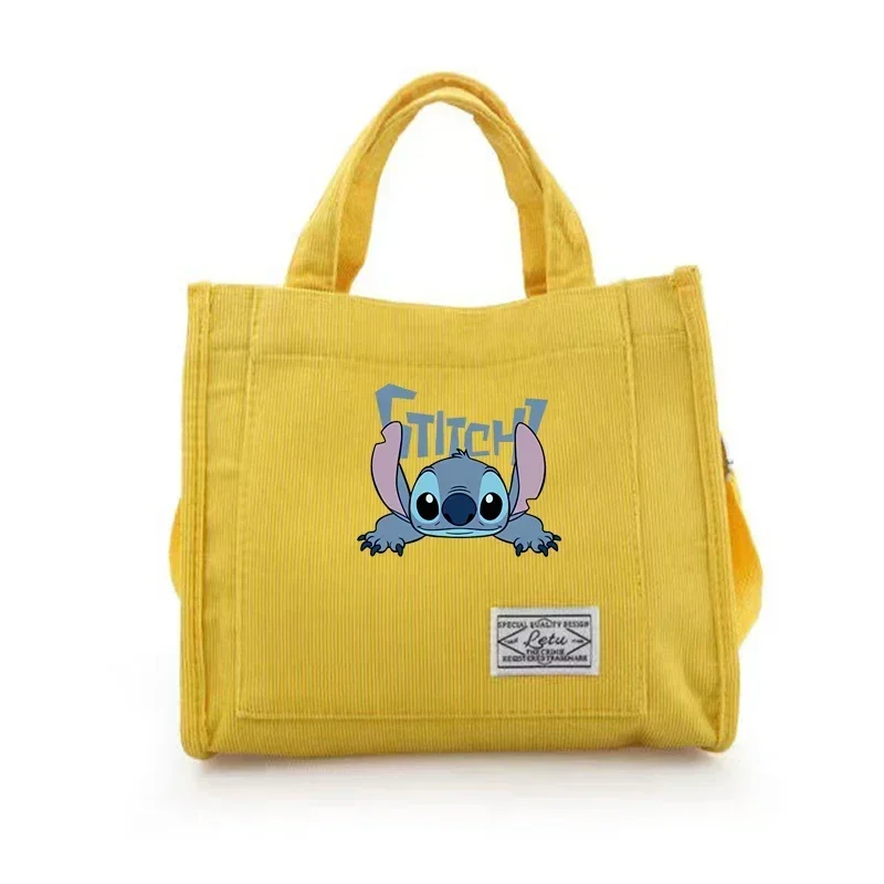 Disney-Bolso de mano de lona con dibujos animados para mujer, bolsa de compras de gran capacidad, estilo Harajuku