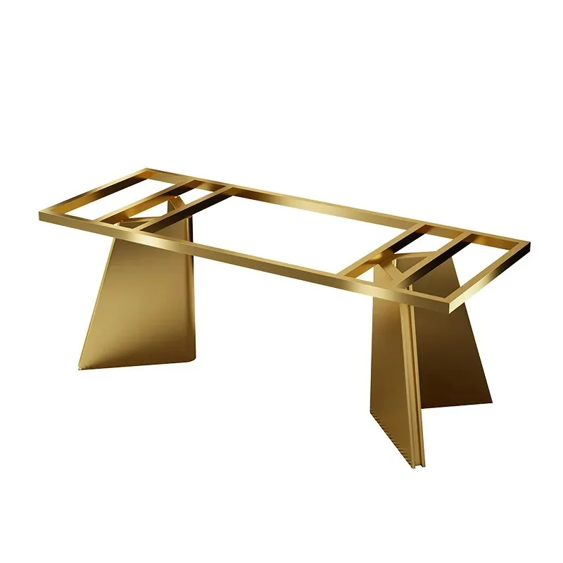 

Light luxury table legs, bracket luxury stone table legs, stainless steel dining table foot rock slab