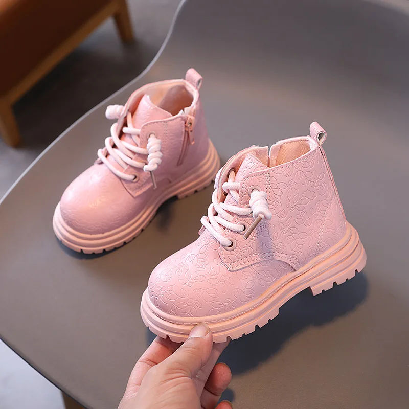 2024 Autumn Winter Baby Girls Boys Ankle Boots Designer Infant Toddler Boot Kids Outdoor Soft Sole Non-Slip Children Short Boots