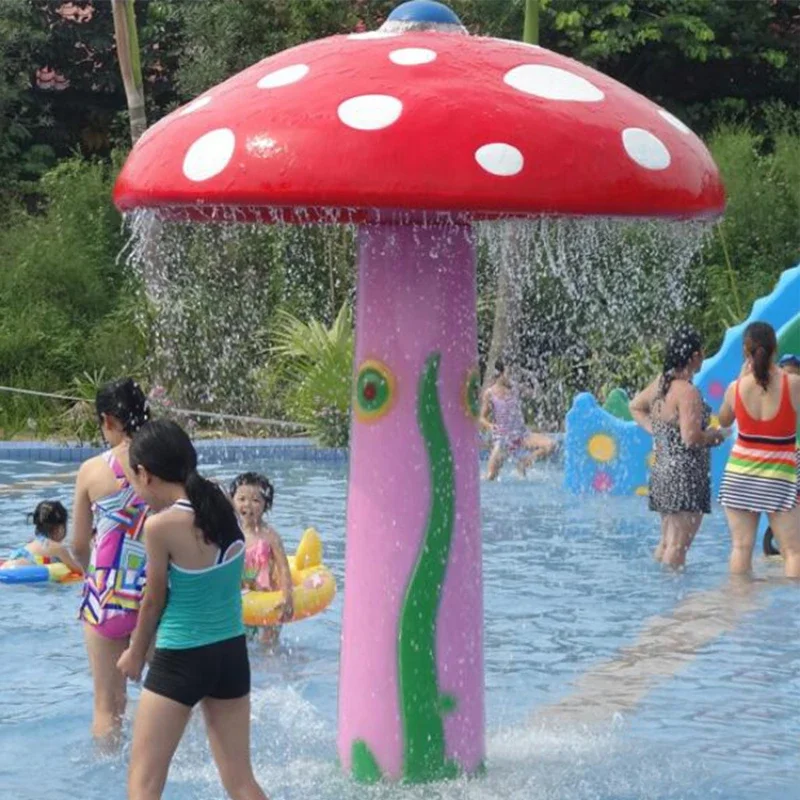 Professional Supply Water Park Fiberglass Mushroom Fountain Kids Water Playground