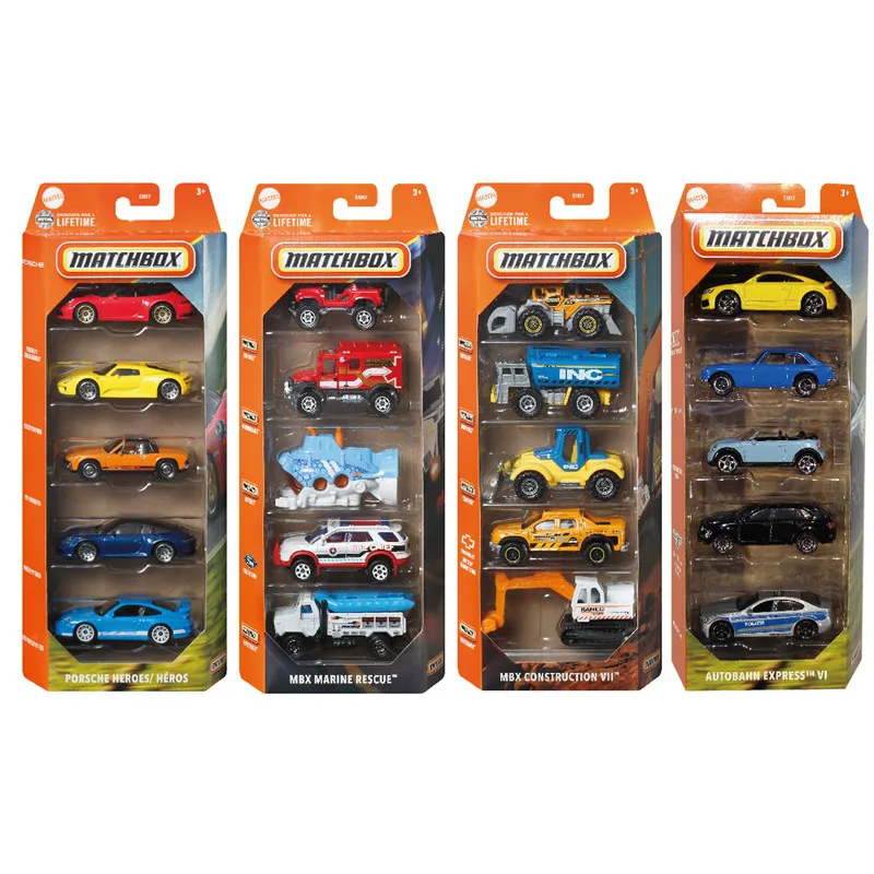 

2025 Matchbox, хит продаж, модель автомобиля из сплава, автомобиль JBX36JBX24, серия британских автомобилей Exploration Street Beast, пять упаковок, набор из пяти пакетов