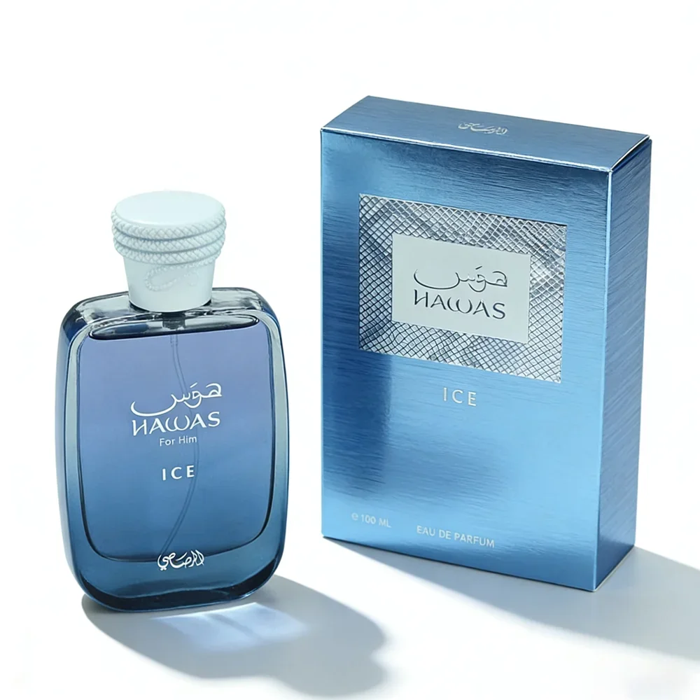 Unisex Perfume 100ml Ice Fresh Aquatic Men's Eau de Parfum Long Lasting Woody Citrus Fragrance Cool Scent for Daily & Night Wear