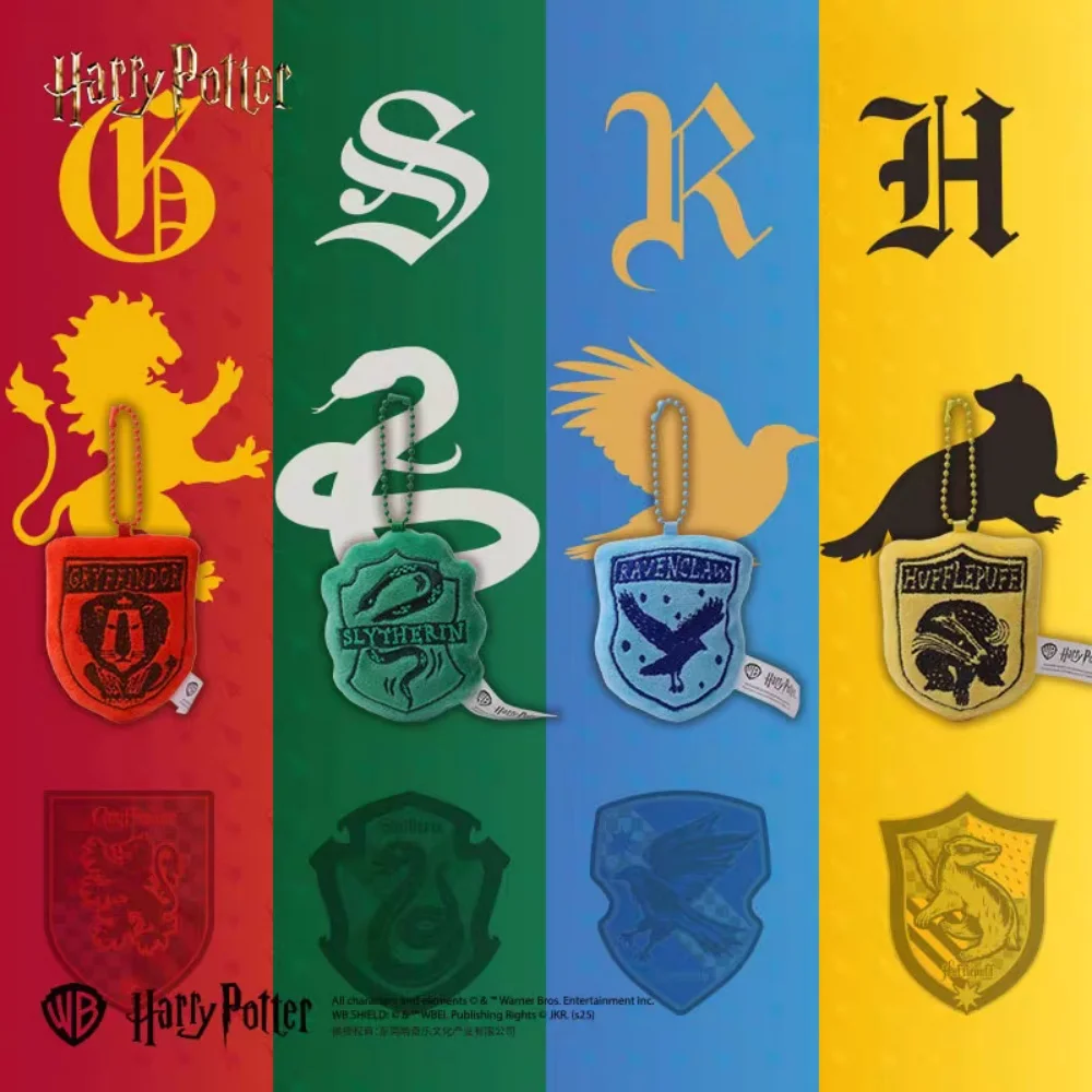 Oryginalne pluszowe lalki Harry Potter, zabawki, postacie z kreskówek z Hogwartu, mini magnetyczne figurki, pluszaki, ozdoby do plecaków, kolekcja dla fanów, prezenty.