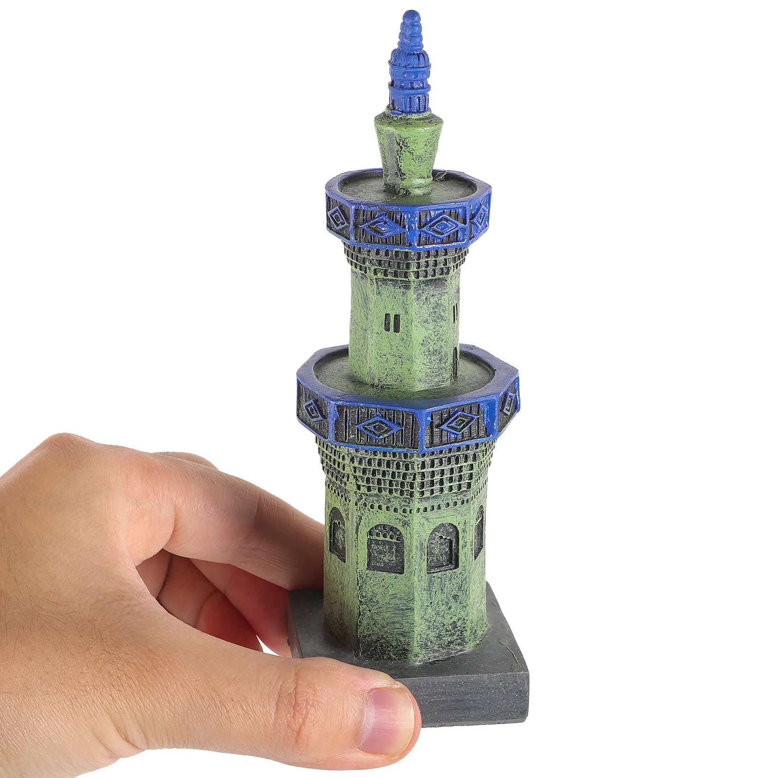 

Fish Tank Resin Craft Tower Landscaping Ornaments Decoration Castle Small Aquarium