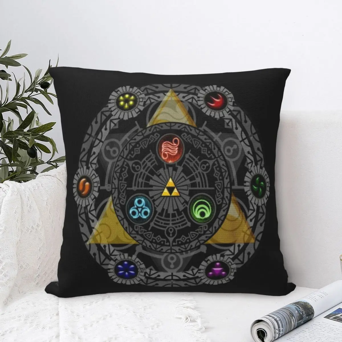 Pillow Cover Z-Zeldas Printed Cushion Cover Adventure Game Retro Novelty Pillow Case For Sofa Car Home Decor Pillowcases