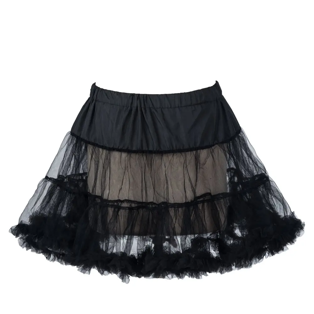 

50s Retro Underskirt Underdress Petticoat Rock Tutu Black White 2023