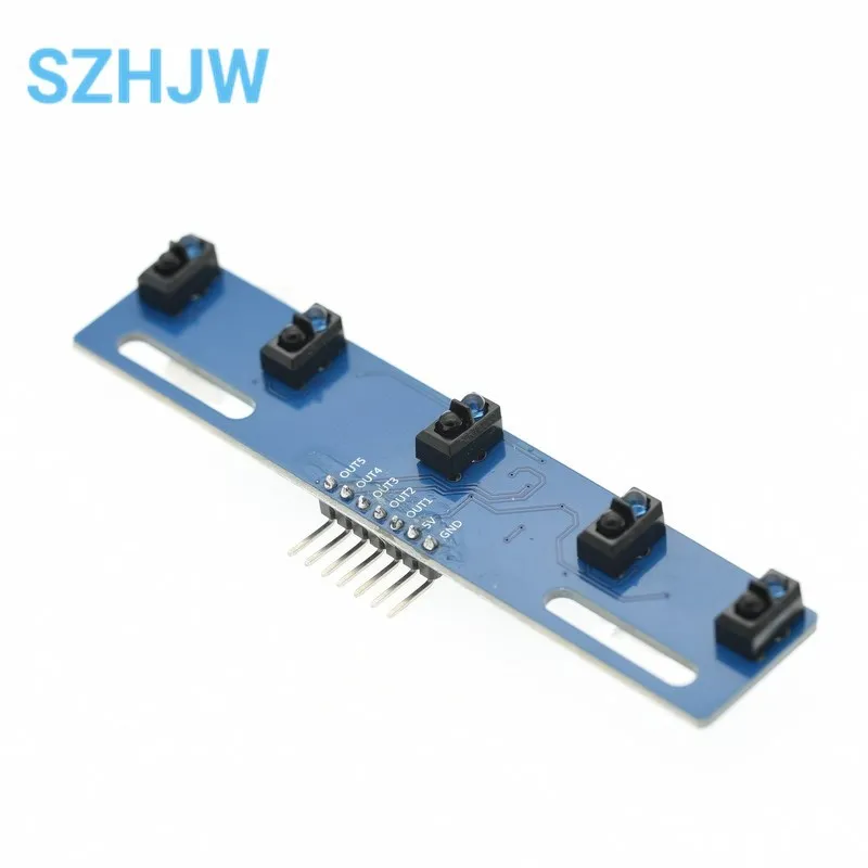 5-weg Schwarz und Weiß Linie Identifikation Sensor Modul Tracking Intelligente Auto Infrarot Sensor TCRT5000