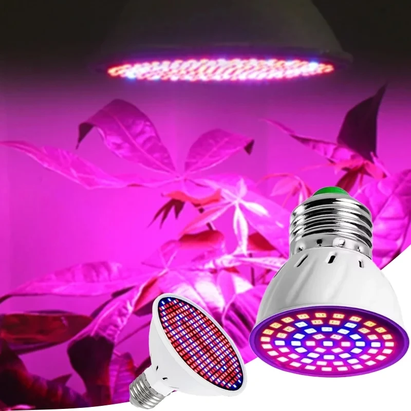 

E27 LED Grow Light 48/300leds Full Spectrum Phyto Grow Lamp Cultivate Flower Seeds Indoor Garden Hydroponic Plant Grow Bulb