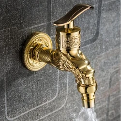 Antique Bathroom Wall Mount Sink Basin Cold Water Faucet Tap Outdoor Garden Hose Faucet Mop Sink Tap Washing Machine Wall Tap