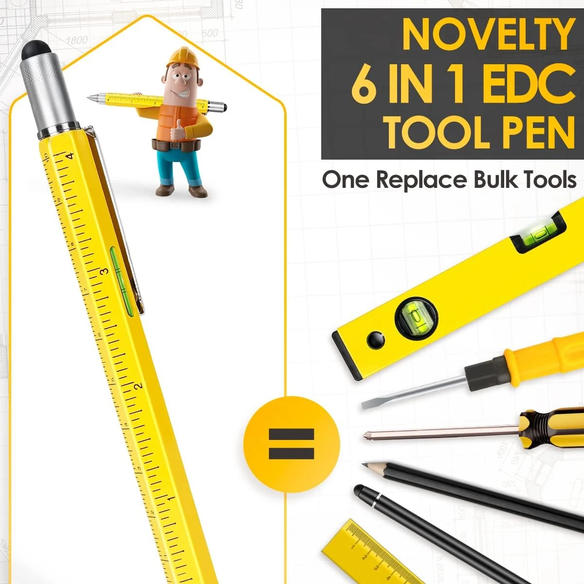 Level Tool Pen - Valentine's Day Gift for His Husband, Her Children, Unique Gift Tool Pen, Carpenter, Architecture